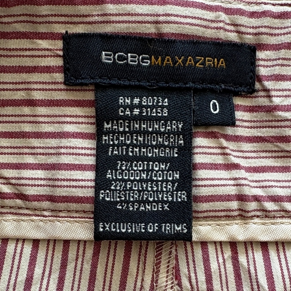 BCBG MaxAzria Vintage Cotton\Rayon Crumple-Effect Wide-Legged Women's Pants - Picture 6 of 7